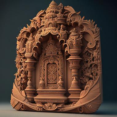 3D model Mandir (STL)